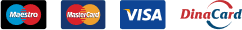 Maestro, MasterCard, Visa, DinaCard